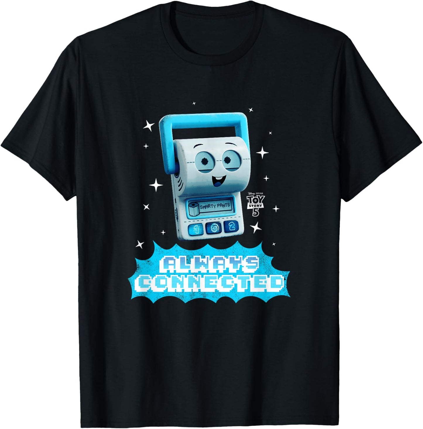Disney Pixar Toy Story 5 Smarty Pants Always Connected T-Shirt - T-Shirt | Black