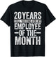 20 Years Of Work Employee - 20 Years Work Anniversary T-Shirt - T-Shirt | Black