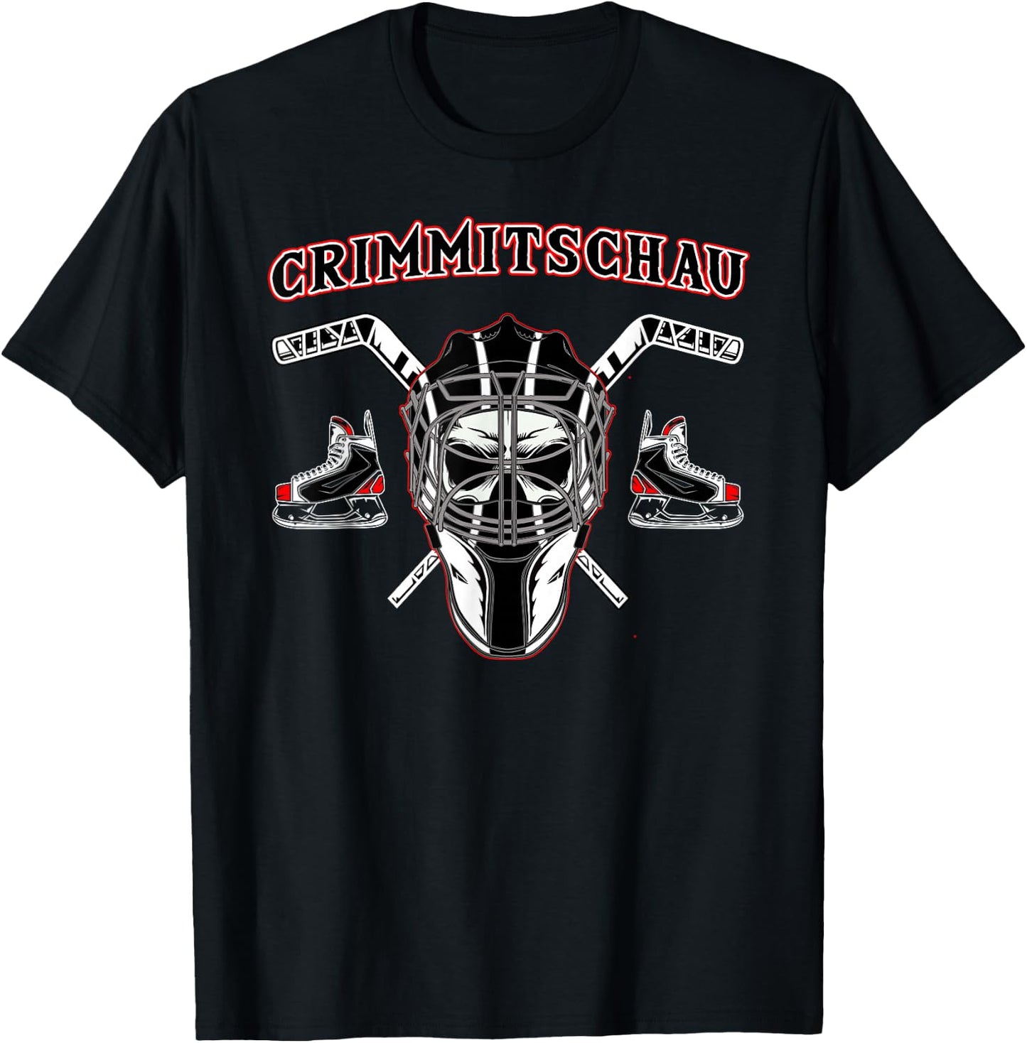 CRIMMITSCHAU Eishockey Hockey T-Shirt - T-Shirt | Black