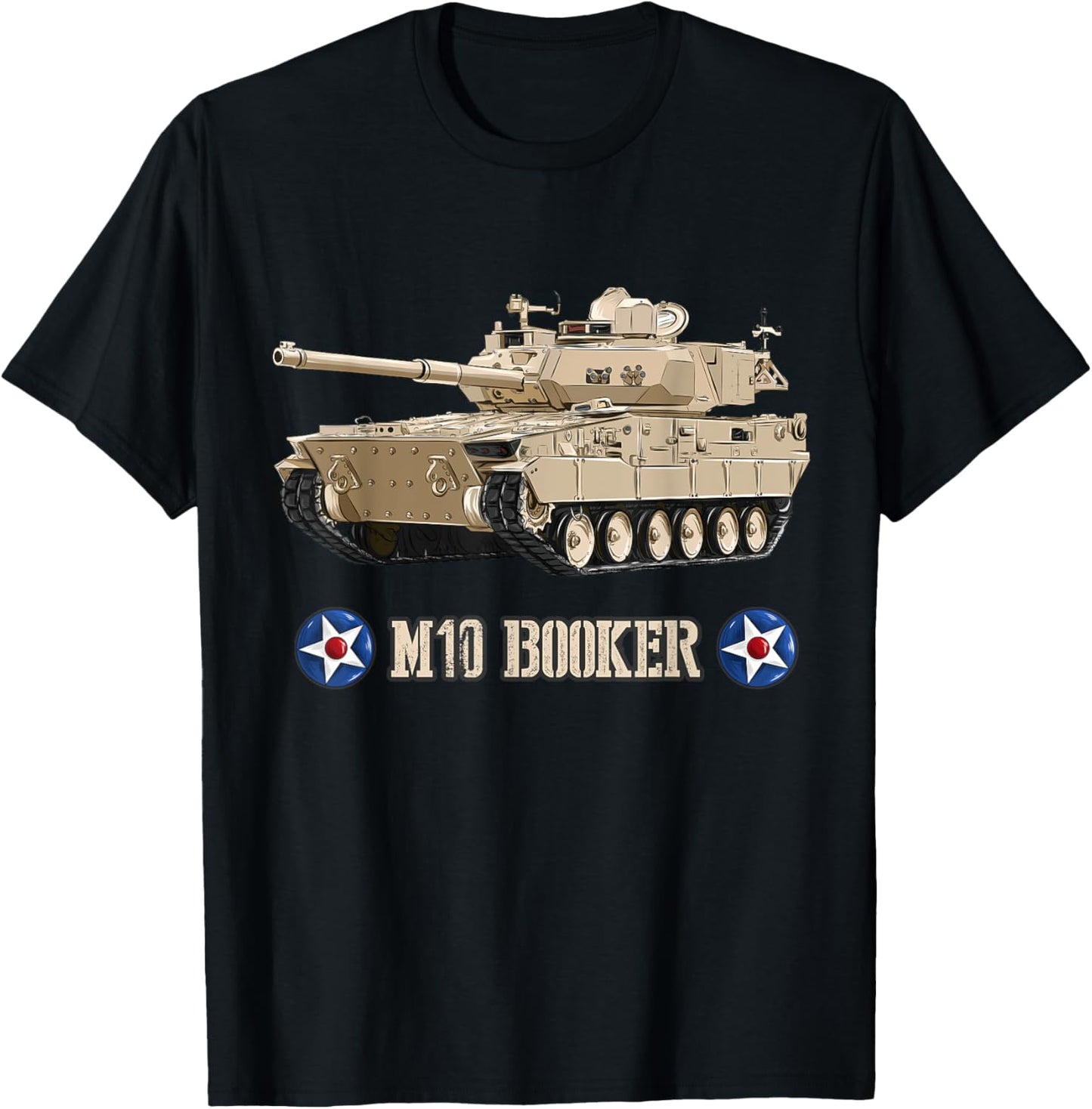 US Military M10 Booker army armoured fighting vehicle T-Shirt - T-Shirt | Black