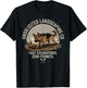 Unsolicited Landscaping Co Fast Excavations Zero Permits Dog T-Shirt - T-Shirt | Black