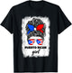 Puerto Rican Girl Cute Boricua Puerto Rico PR Flag T-Shirt - T-Shirt | Black