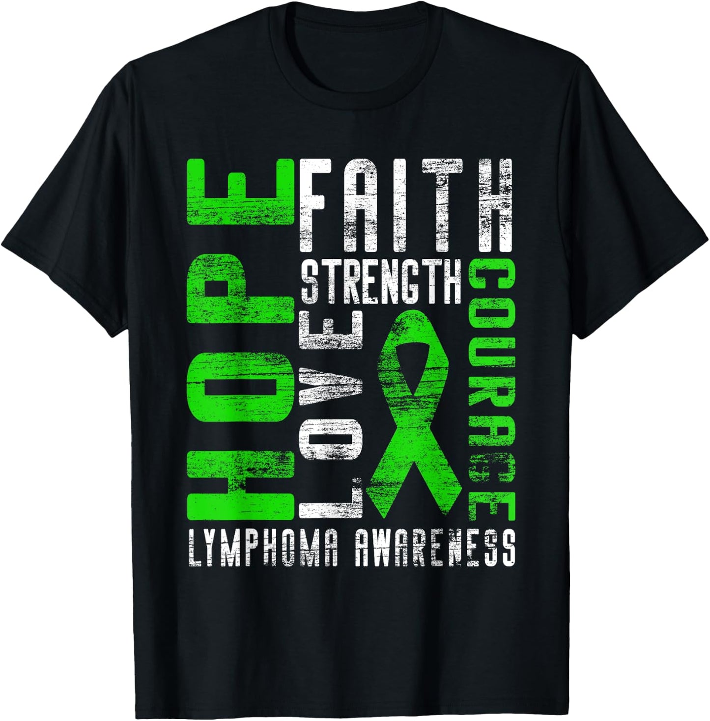 Non-Hodgkin's Lymphoma Awareness T-Shirt - T-Shirt | Black