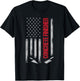 Patriotic Concrete Finisher - American Flag USA Flag T-Shirt - T-Shirt | Black