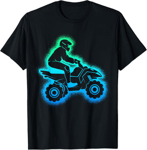 Quad Children's Men's Boys' , black T-Shirt - T-Shirt | Black