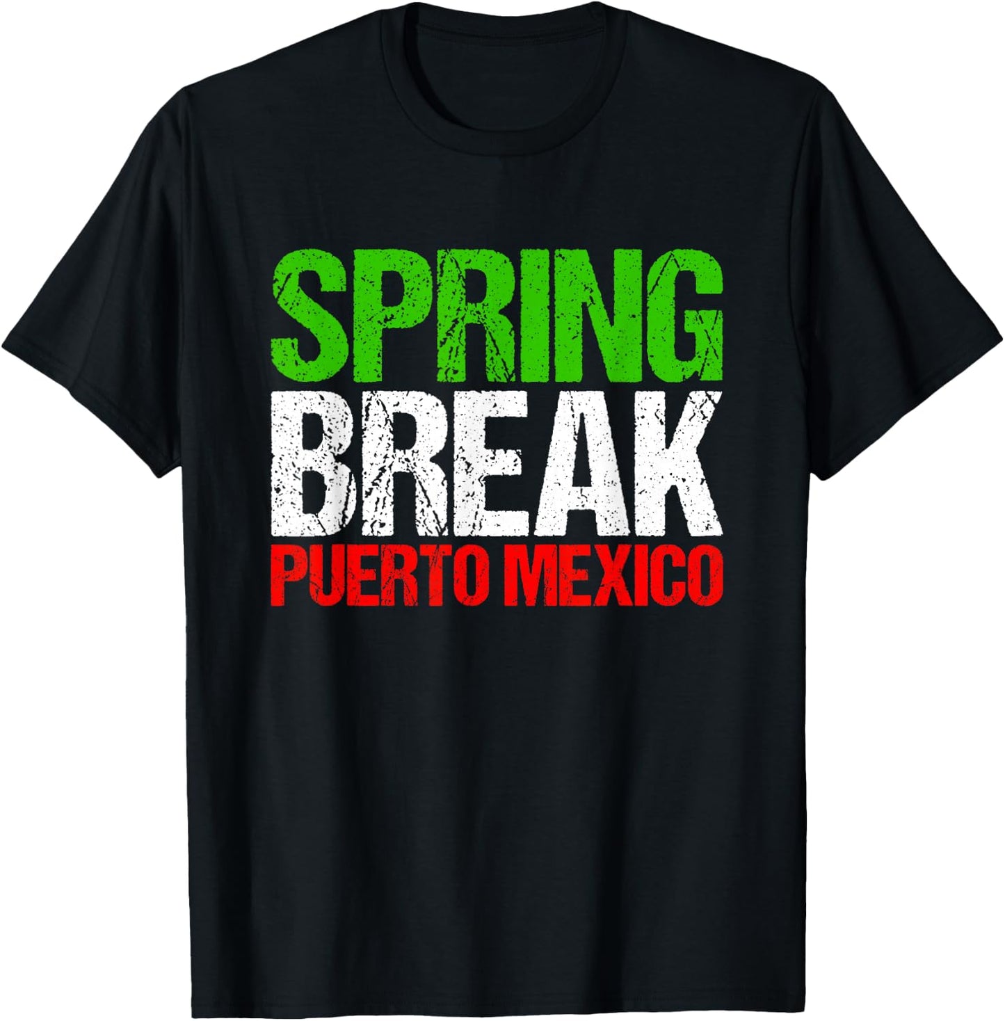 Spring Break Puerto Mexiko T-Shirt - T-Shirt | Black
