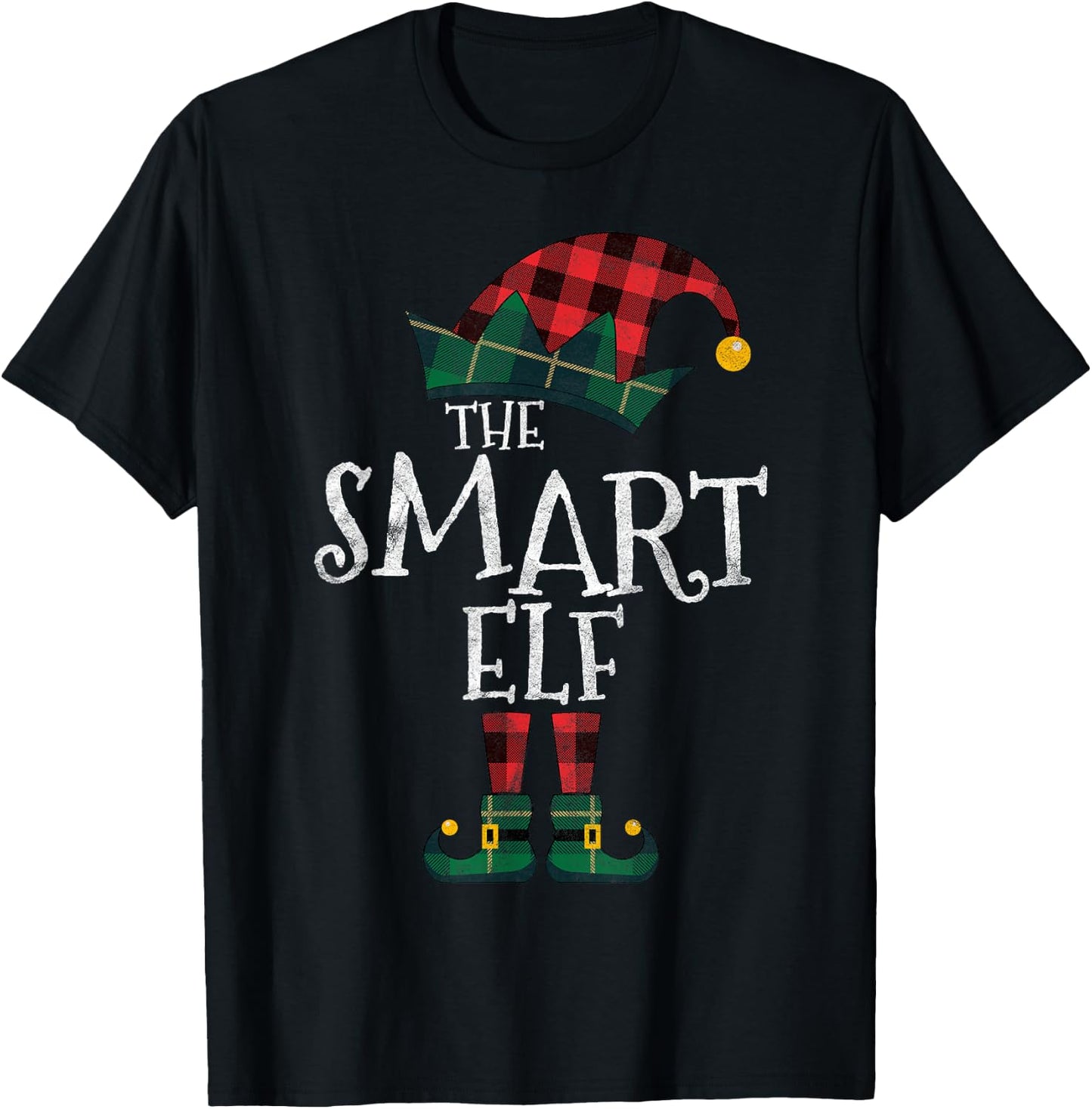 The Smart Elf Matching Family Group Gift Funny Christmas T-Shirt - T-Shirt | Black