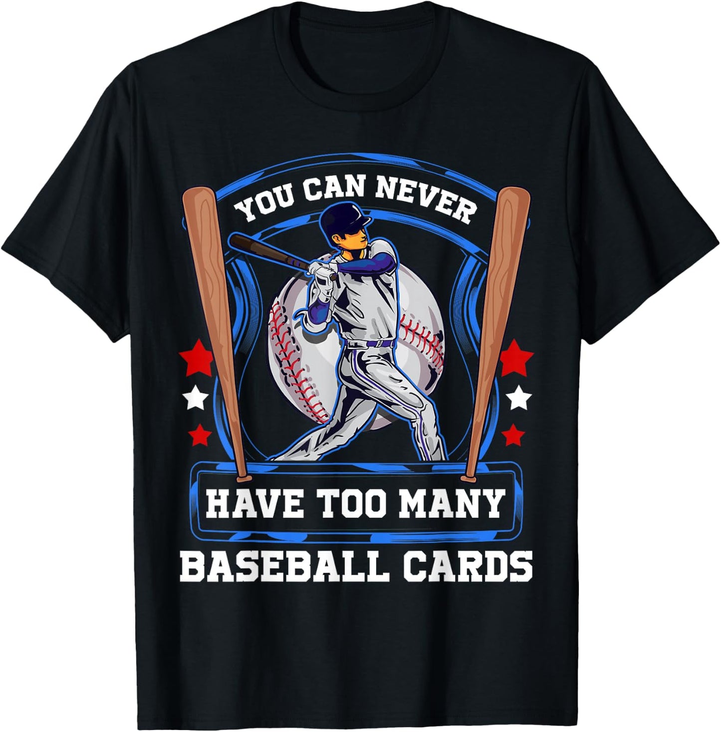 Baseball Cards T-Shirt - T-Shirt | Black