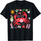Crab Funny Crab Blowing Bubble Beach Vibes Summer Vacation T-Shirt - T-Shirt | Black