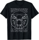 Axolotl Shirt - Funny Vitruvian Man Art Renaissance Axolotl T-Shirt - T-Shirt | Black