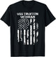 USS Truxton Military Veteran Distressed USA Flag T-Shirt - T-Shirt | Black