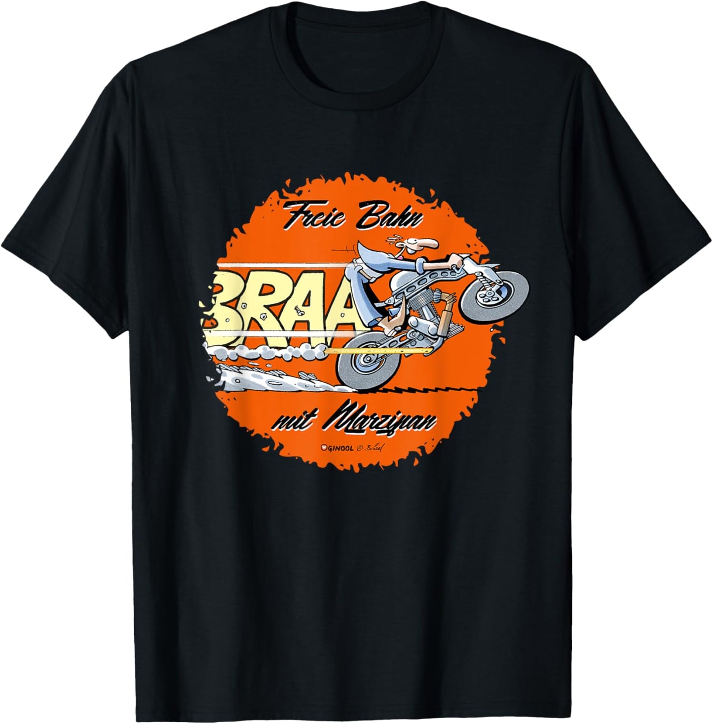 WERNER Freie Bahn with Marzipan , black T-Shirt - T-Shirt | Black