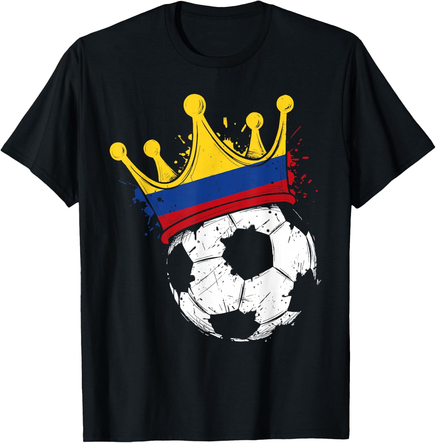 Colombian Flag Novelty Colombia T-Shirt - T-Shirt | Black