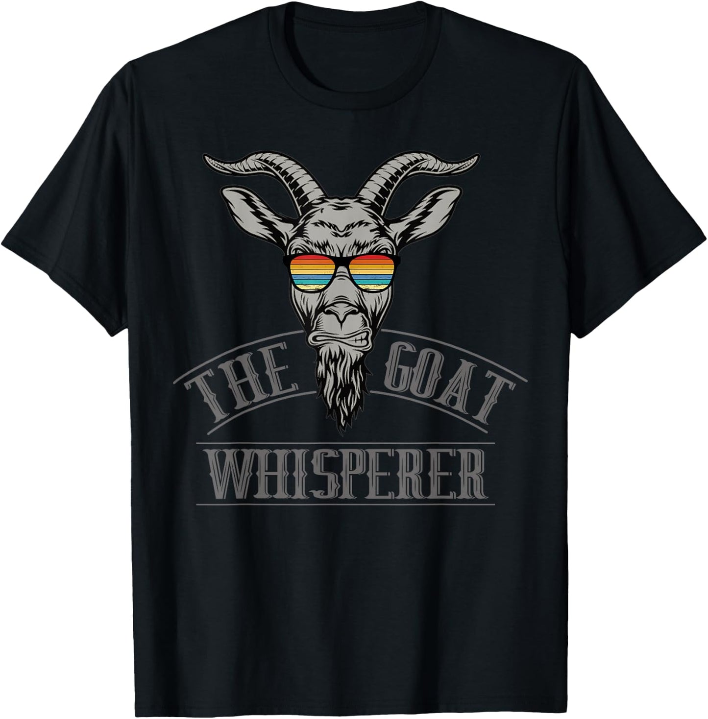 The Goat Whisperer Funny Goat Lover Farmer T-Shirt - T-Shirt | Black