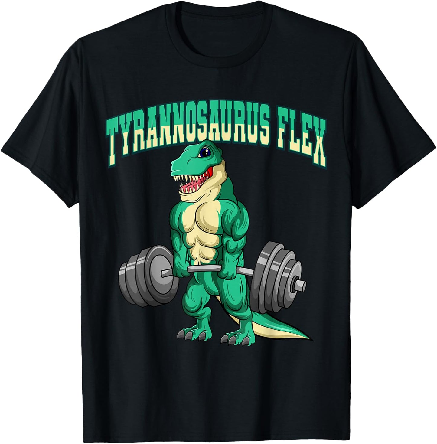 Lustige Workout Geschenkideen Bodybuilding Fitness Tyrannosaurus Flex Dino T-Rex , Schwarz, Kleinkind, , Kurzarm, , Fitness- mit Tyrannosaurus-Design T-Shirt - T-Shirt | Black