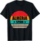 Almeria Spain - Retro Vintage Souvenir Almería T-Shirt - T-Shirt | Black