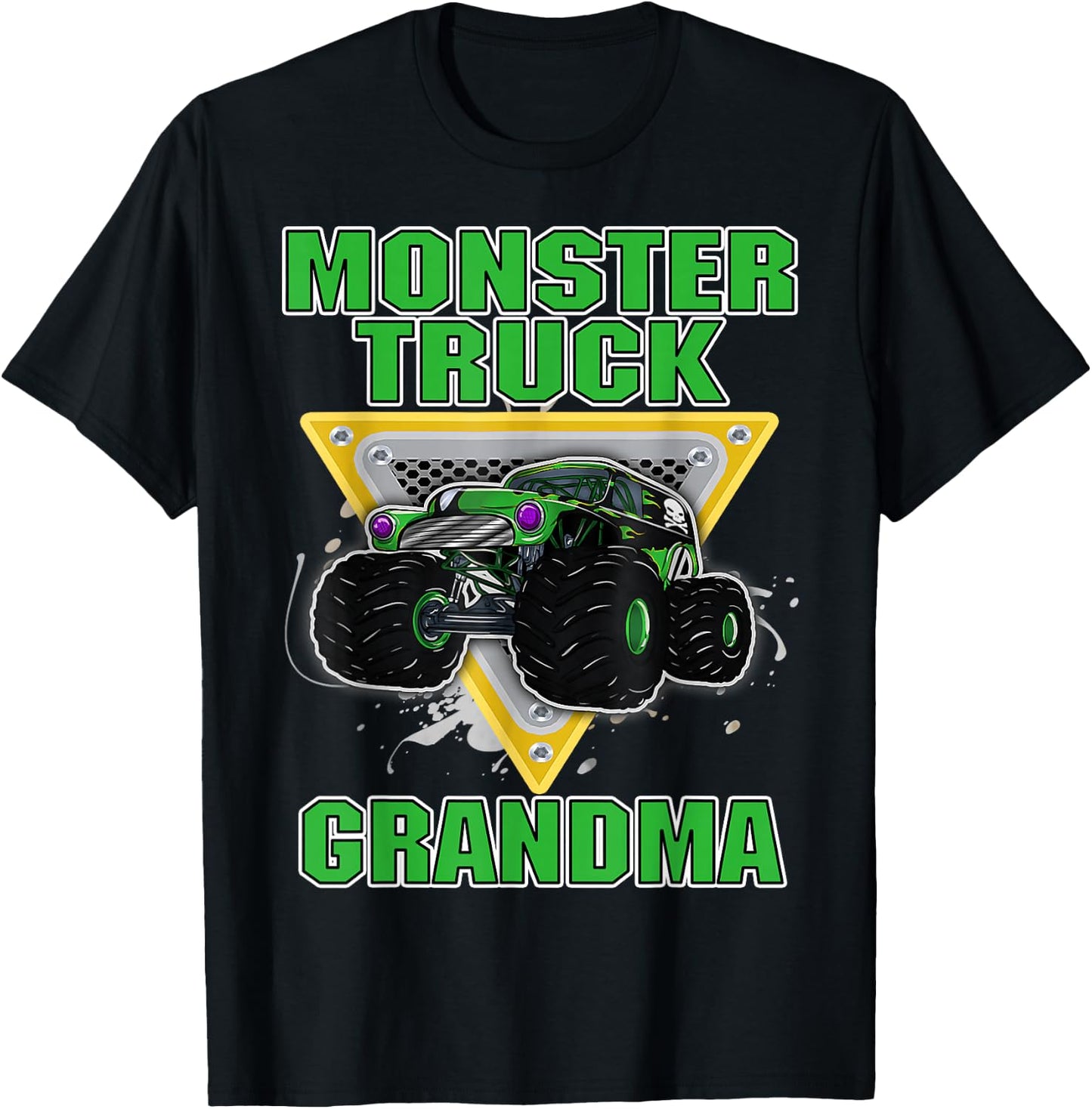 Monster Trucks GRANDMA Grandmother Truck Lover Truck Fans T-Shirt - T-Shirt | Black