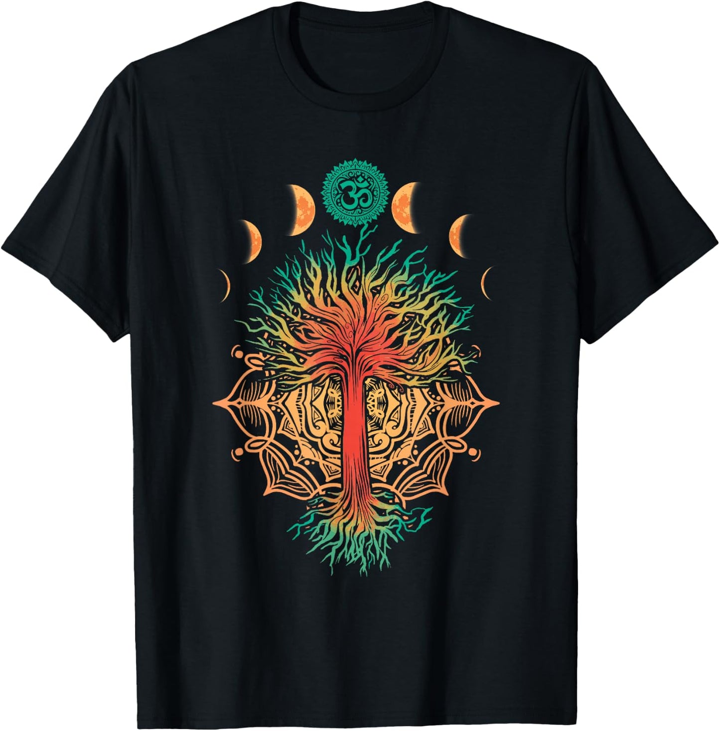 Goa Trance - Tree of Life - Goa Psytrance , blue T-Shirt - T-Shirt | Black