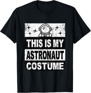 Retro Astronaut Costume for Kids Women Men Boys Girls T-Shirt - T-Shirt | Black