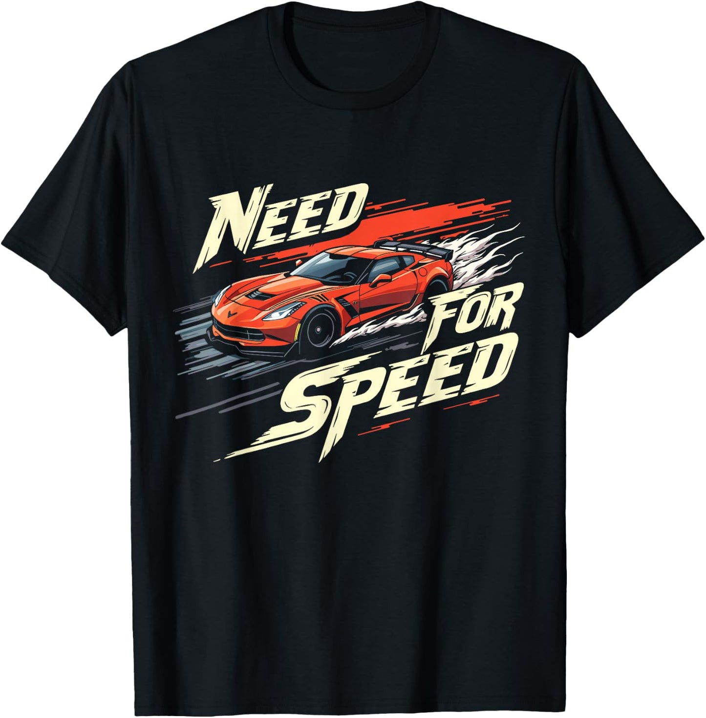 Need for Speed High-Octane Racing Graphic Design , black T-Shirt - T-Shirt | Black
