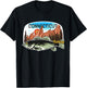 Fishing in Connecticut - Retro Nature Connecticut Fishing T-Shirt - T-Shirt | Black
