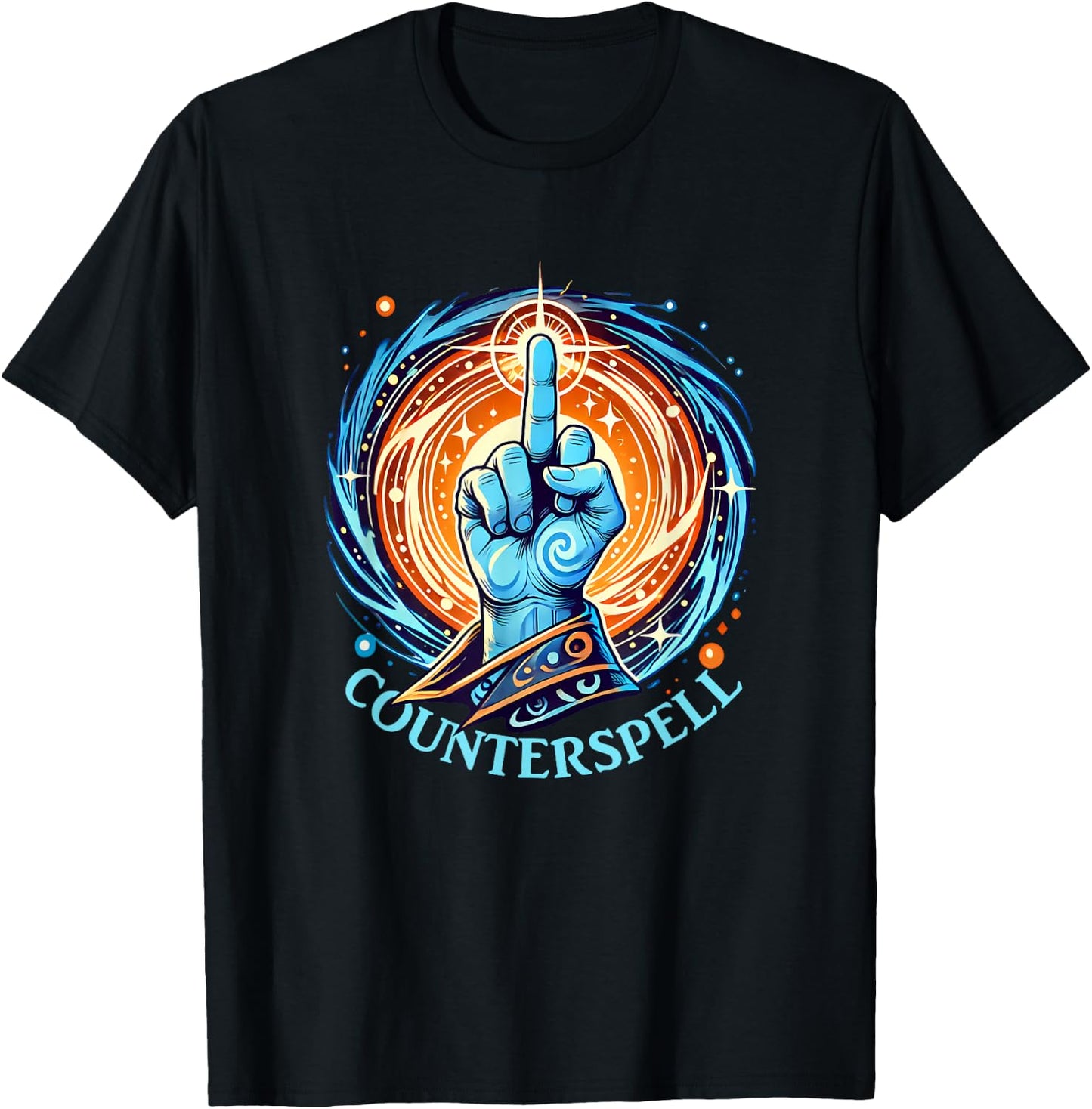 Counterspell Fantasy RPG Magic Spell T-Shirt - T-Shirt | Black