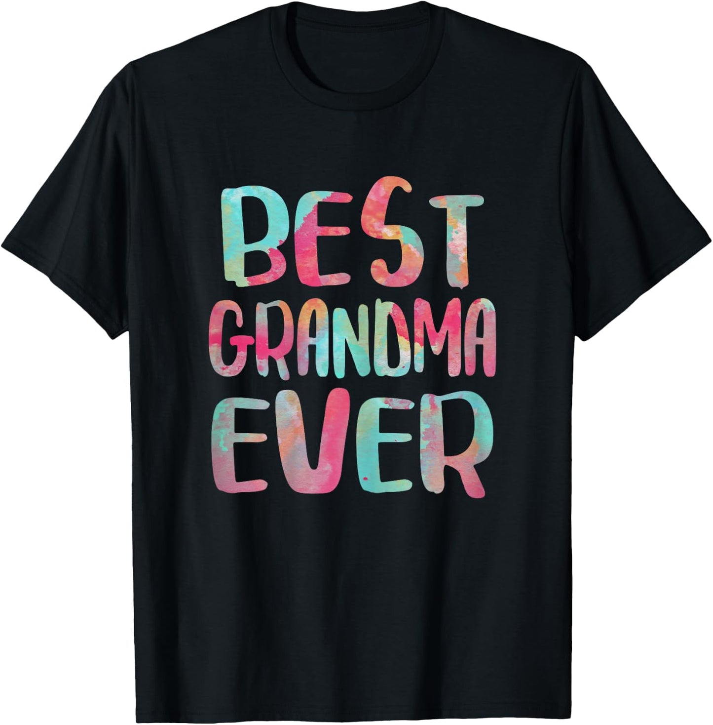 Best Grandma Ever Shirt Grandmother Women Mothers Day T-Shirt - T-Shirt | Black