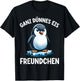 Very Thin Ice Friend Funny Penguin Irony T-Shirt - T-Shirt | Black