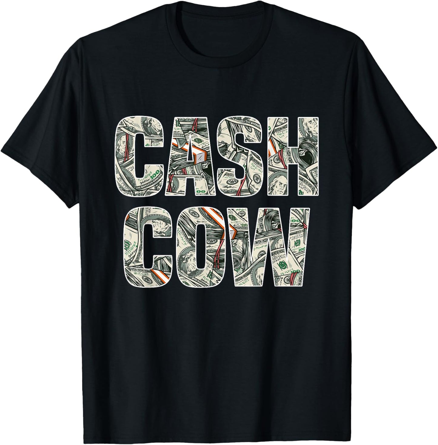 Cash Cow Funny Successful Business Money T-Shirt - T-Shirt | Black
