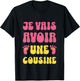 Children's Je Vais Having A Cousine Announcement Pregnancy Child T-Shirt - T-Shirt | Black