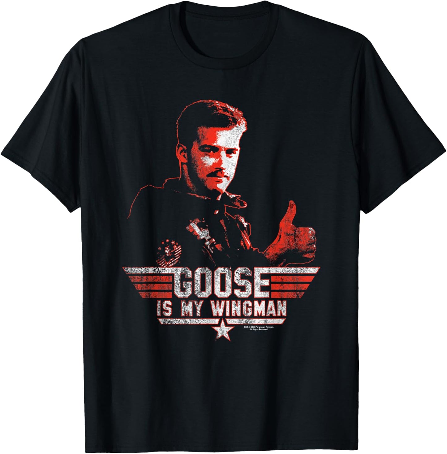 Top Gun Wingman Goose T-Shirt - T-Shirt | Black