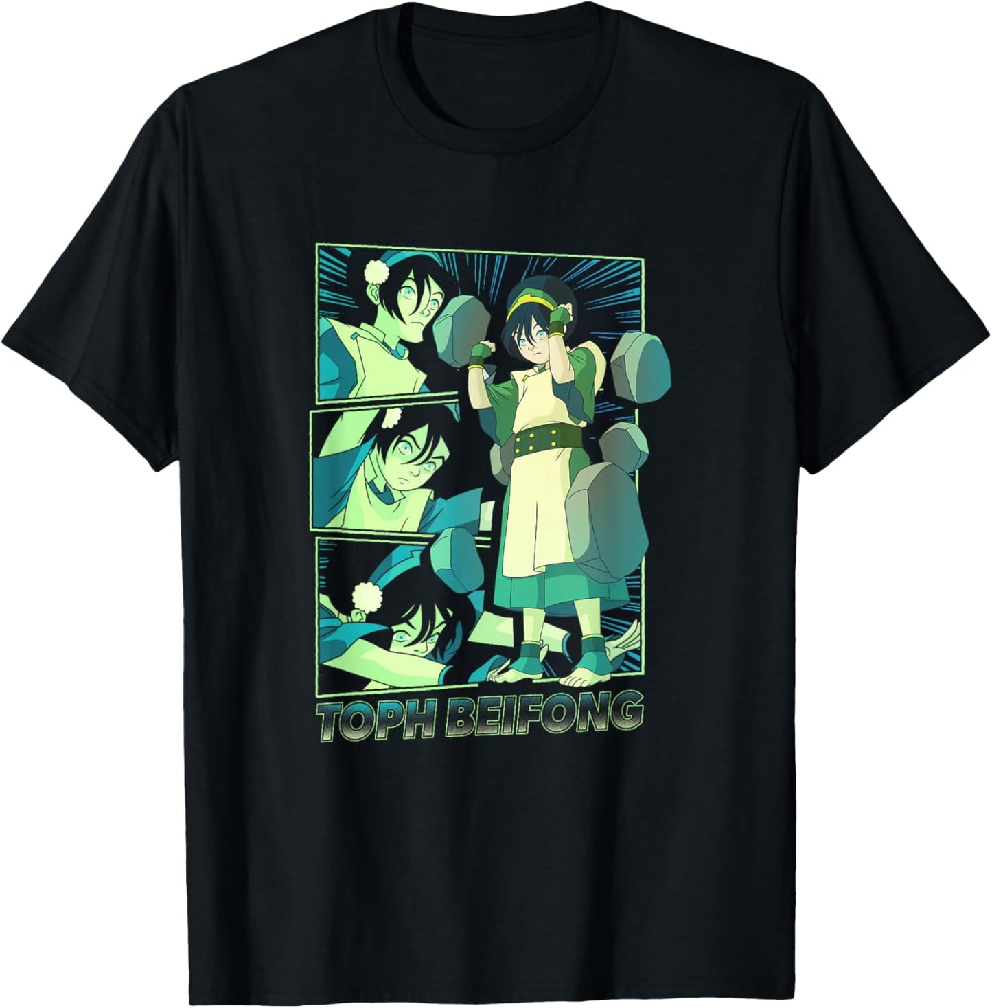 Avatar: The Last Airbender Toph Beifong Earthbending Master T-Shirt - T-Shirt | Black