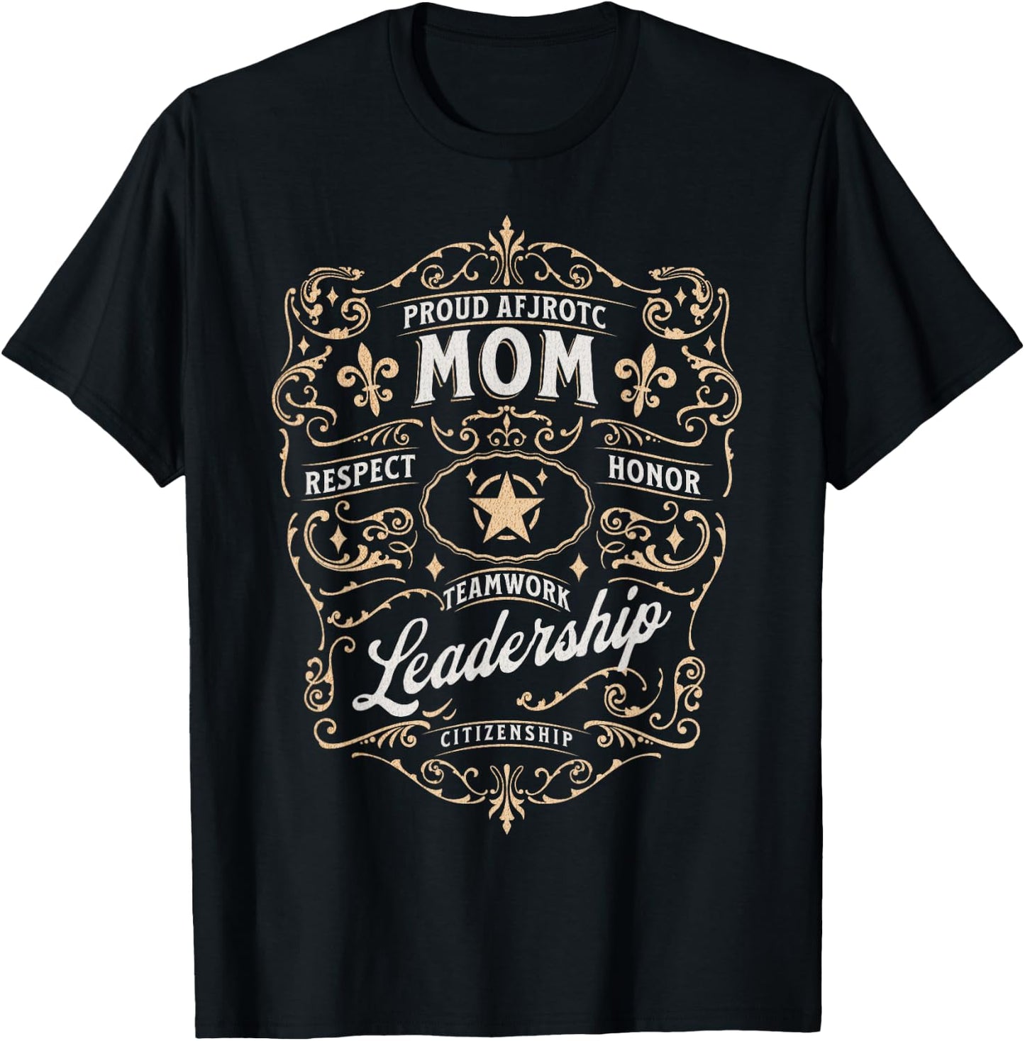 Proud AFJROTC Mom Military Air Force JROTC Cadets AFJROTC T-Shirt - T-Shirt | Black