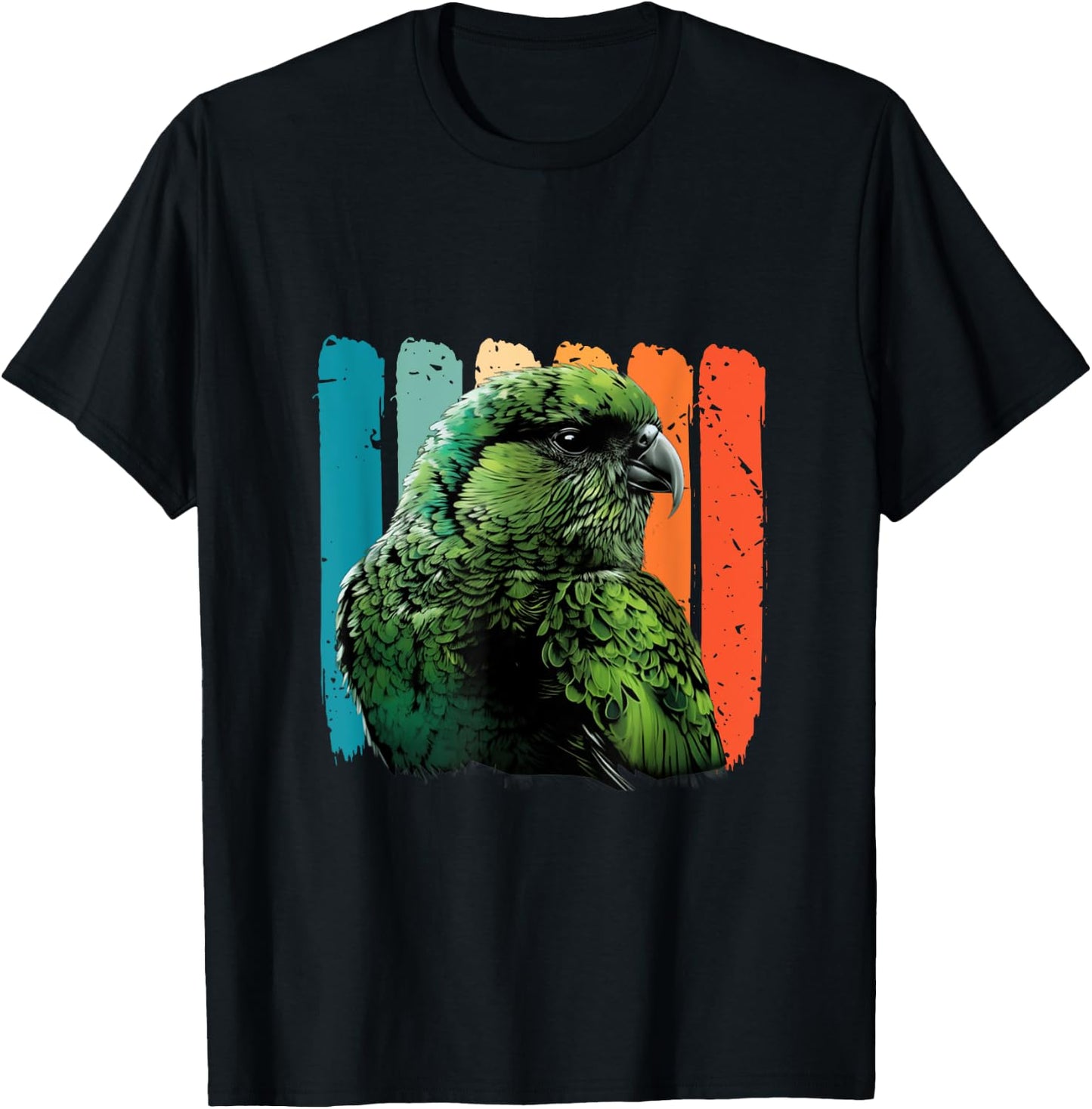 Retro New Zealand Kakapo Bird Kakapo Parrot Kakapo T-Shirt - T-Shirt | Black