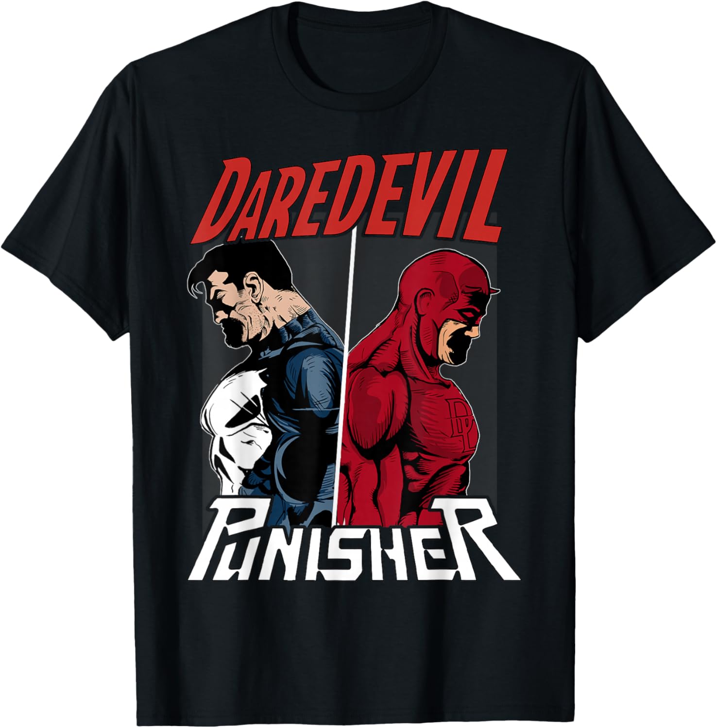 Marvel Daredevil The Punisher Only One Way Graphic Small T-Shirt - T-Shirt | Black