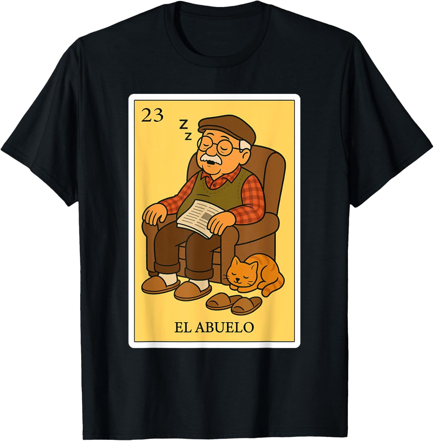 El Abuelo Dormilón | Spanish-Mexican Bingo Gifts for Abuela T-Shirt - T-Shirt | Black