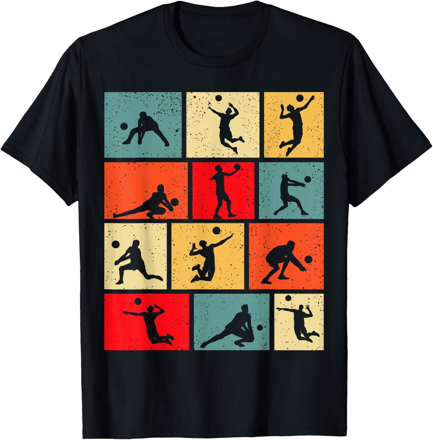 Volleyball Volleyballer Boys Children Men , black T-Shirt - T-Shirt | Black