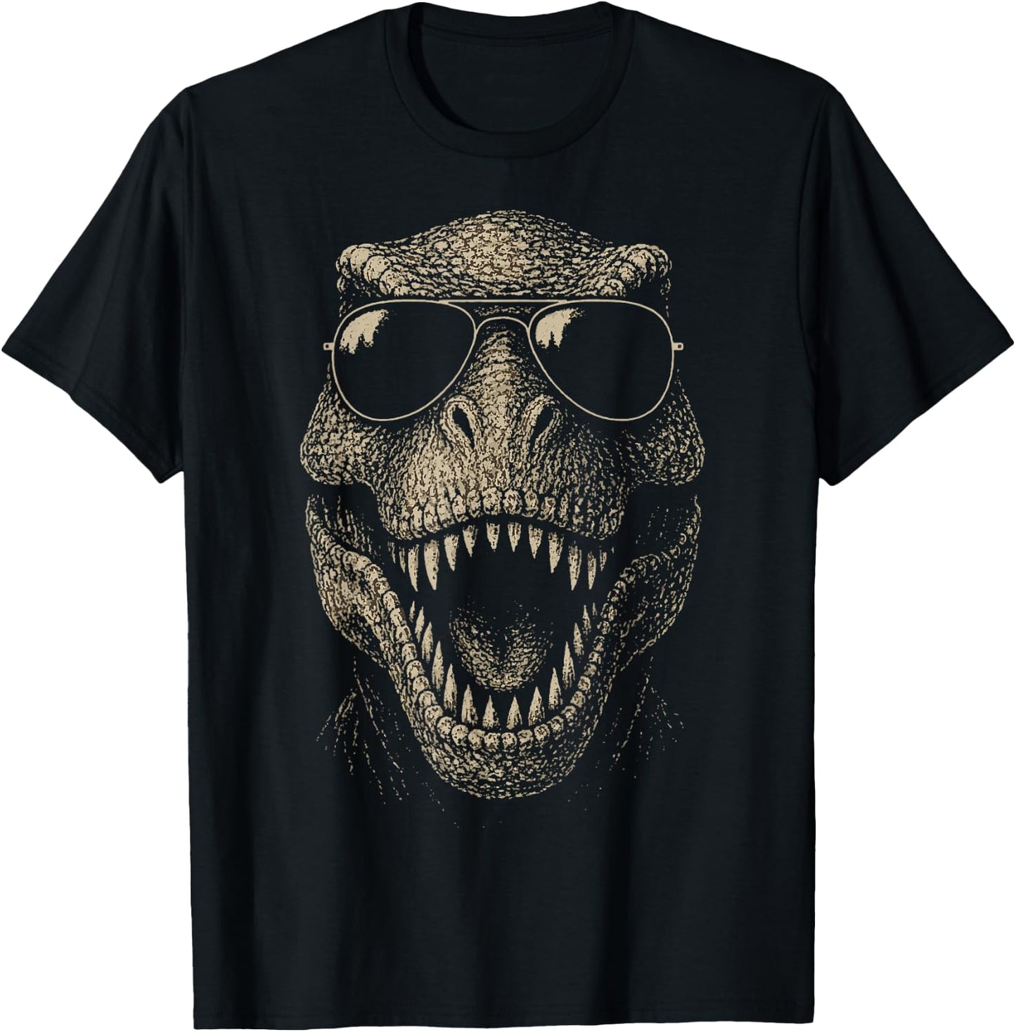 T-Rex Sunglasses T-Shirt - T-Shirt | Black