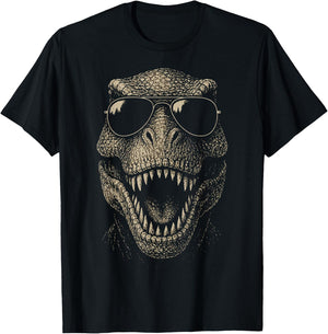 T-Rex Sunglasses T-Shirt - T-Shirt | Black