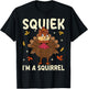 Thanksgiving Fake Squirrel Thanksgiving Turkey Squirrel T-Shirt - T-Shirt | Black