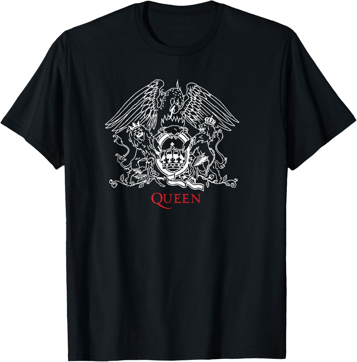 Official Queen Patch , Blue, S T-Shirt - T-Shirt | Black