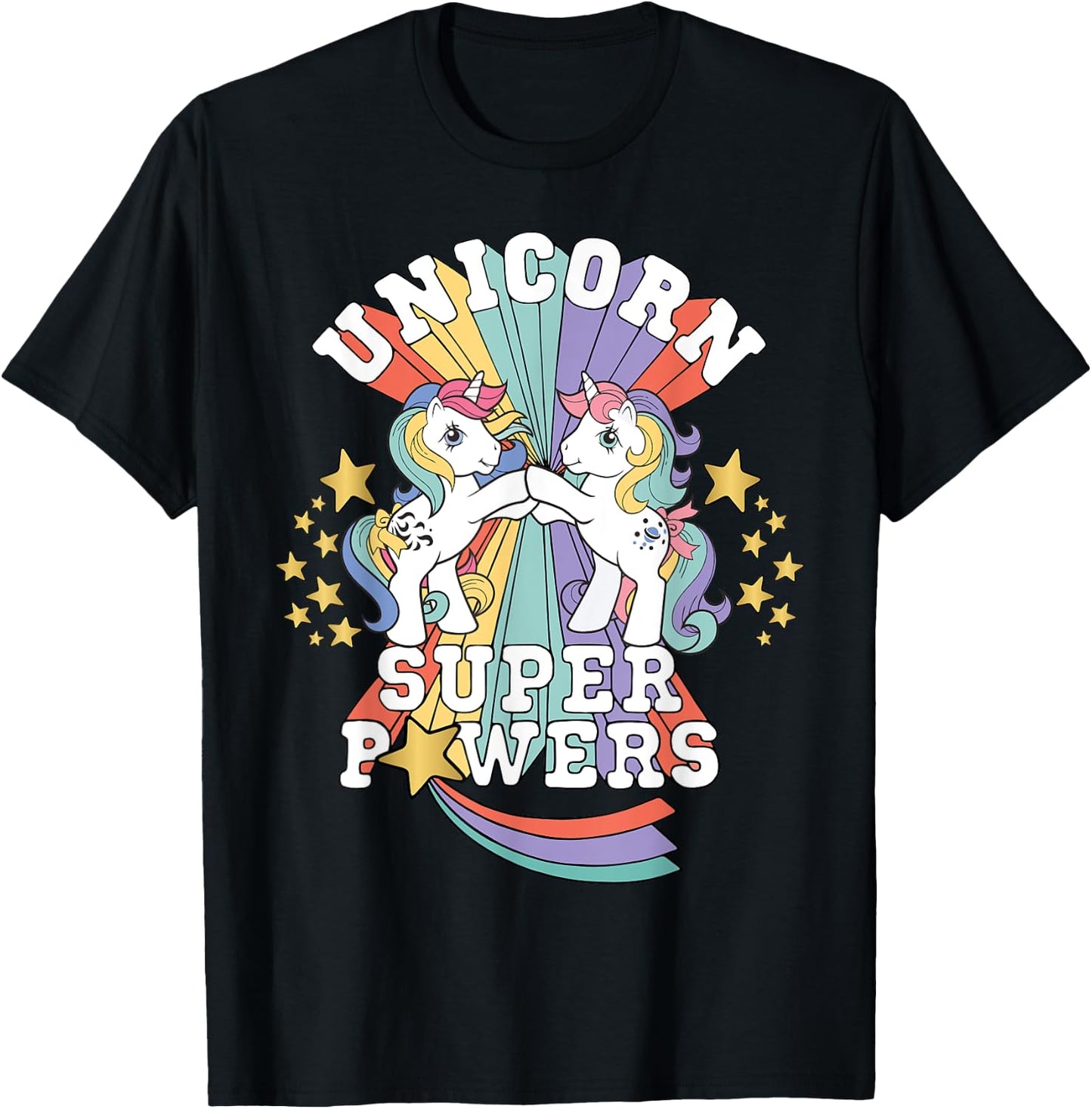 My Little Pony Unicorn Super Powers T-Shirt - T-Shirt | Black