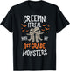 Creepin It Real With My 1st Grade Monsters Halloween Teacher T-Shirt - T-Shirt | Black