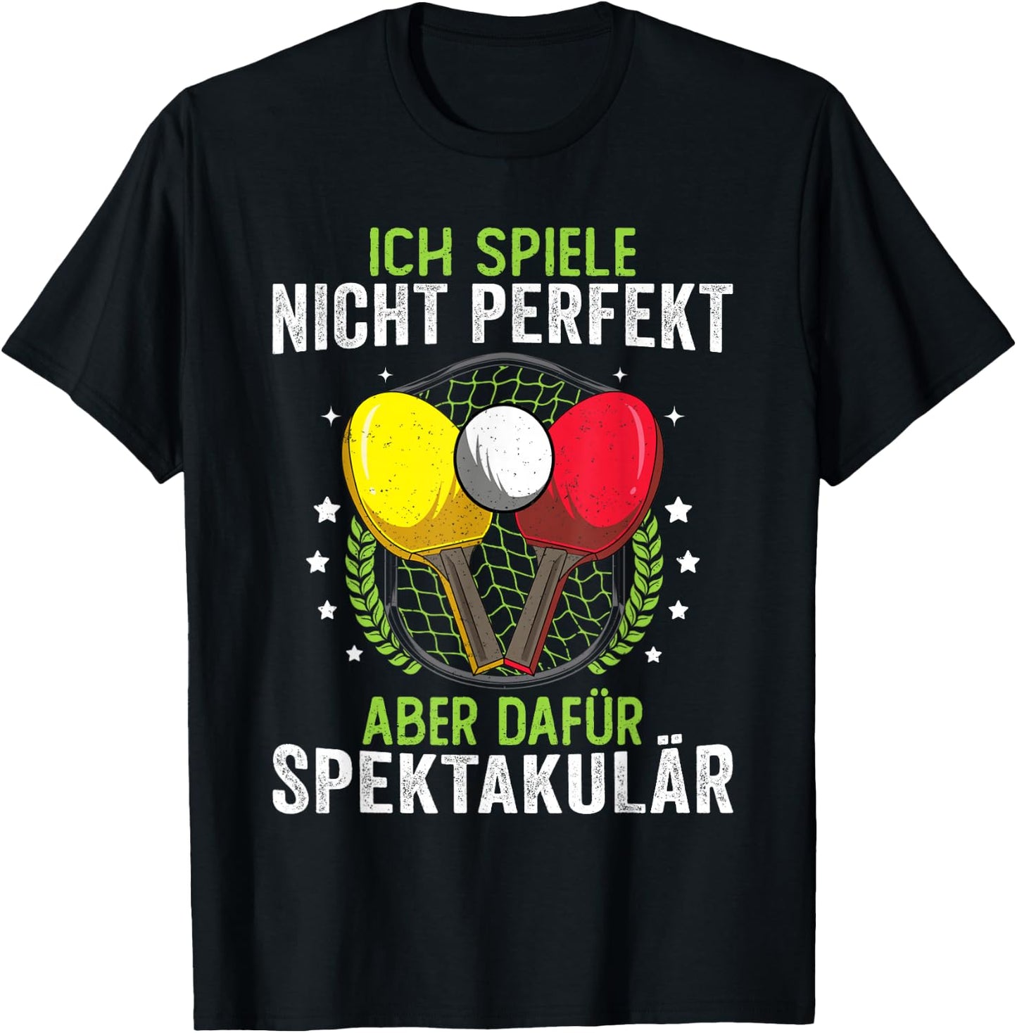 Funny Table Tennis Shirt Saying Men Children , black T-Shirt - T-Shirt | Black