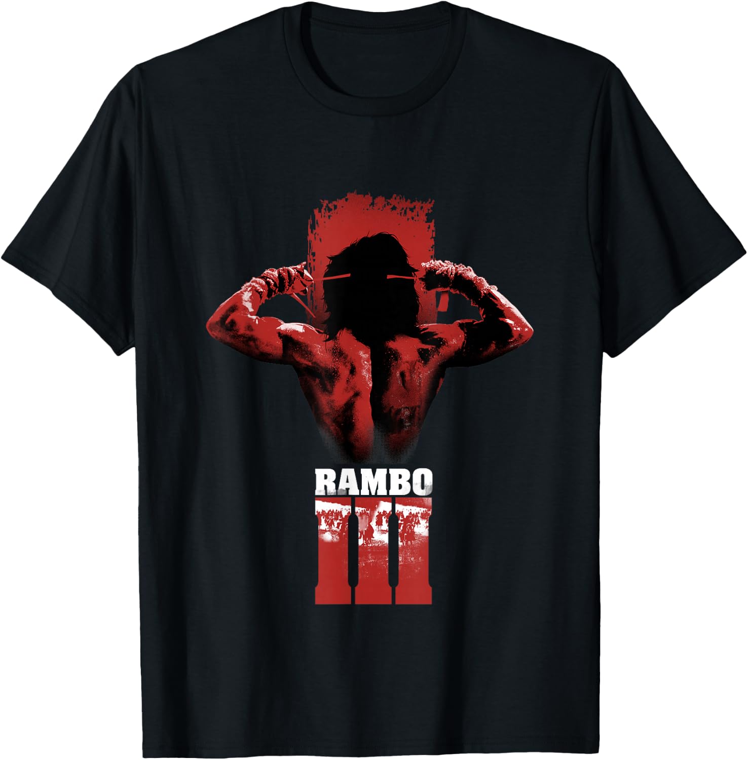 Rambo III Stirnband zum Binden T-Shirt - T-Shirt | Black