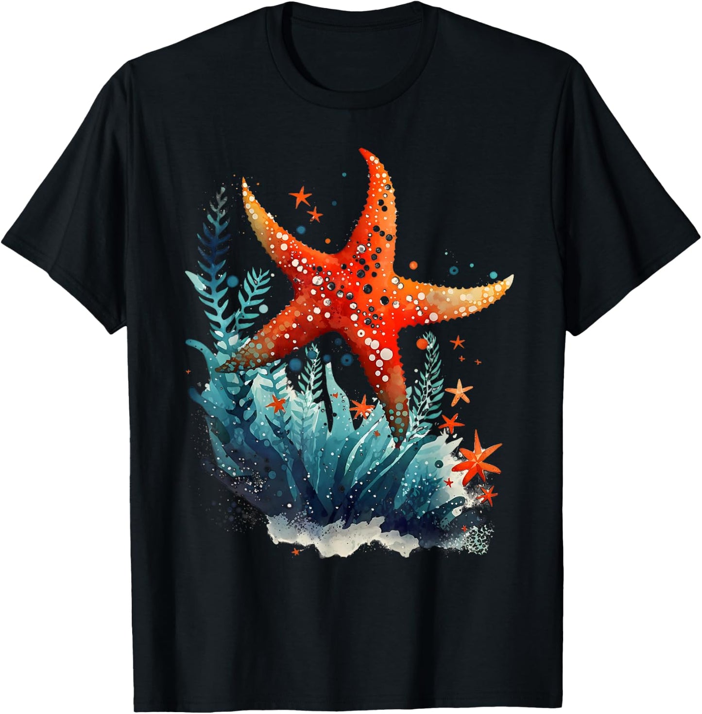 Starfish Costume Adult Women Kids Starfish T Shirt T-Shirt - T-Shirt | Black
