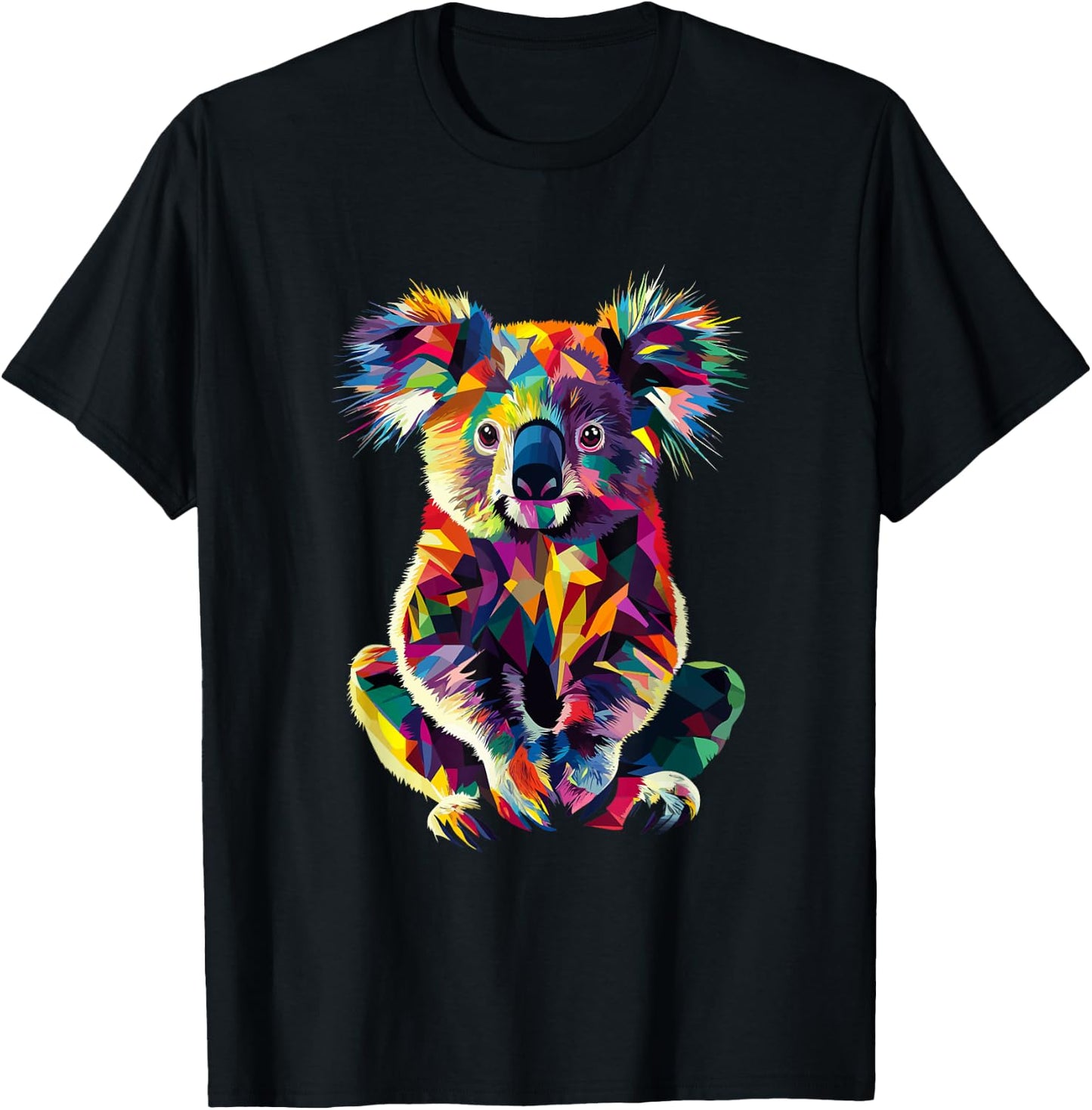 Koala Color Pop Art Koala Lovers T-Shirt - T-Shirt | Black