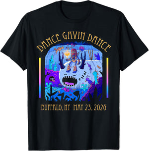 Dance Gavin Dance 2026 Tour Buffalo T-Shirt - T-Shirt | Black