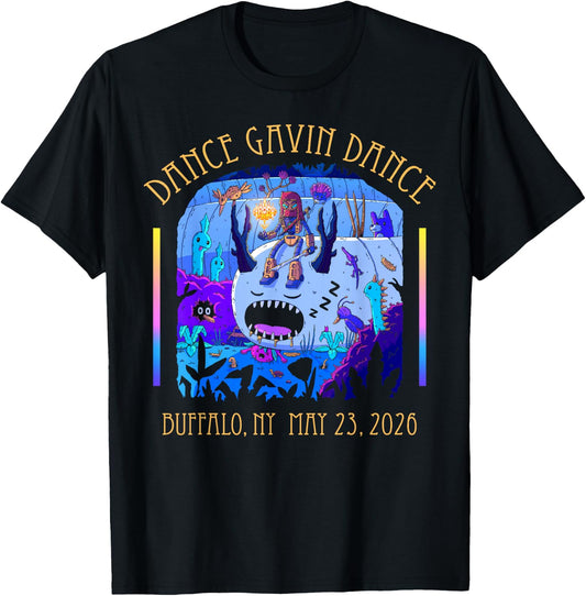 Dance Gavin Dance 2026 Tour Buffalo T-Shirt - T-Shirt | Black