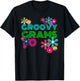 Groovy Grams T Shirt Grandmother Hippie Flower Shirt T-Shirt - T-Shirt | Black